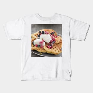 Ice Cream Waffles Kids T-Shirt